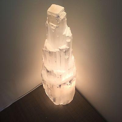 π Selenite Crystal Skyscraper Lamp β Prime