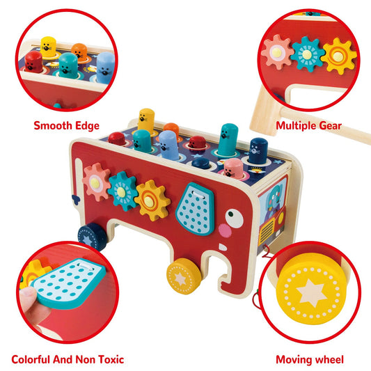 π Wooden Knocker Toy