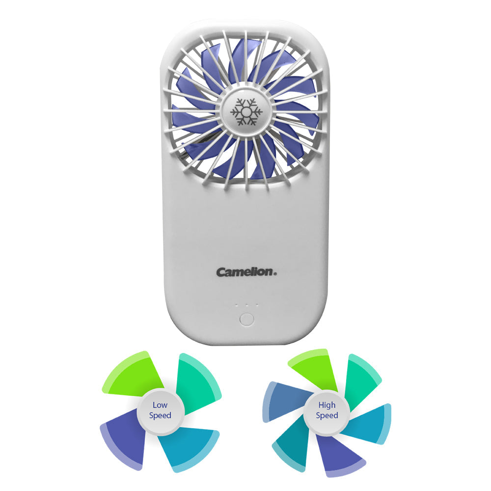 🔋 Camelion Mobile Power with Fan – White 💨