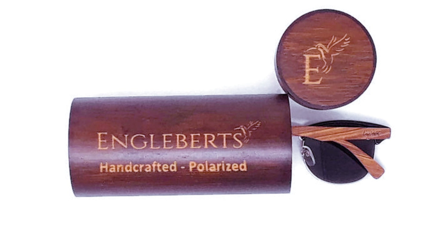 🌲Engleberts Walnut Club Sunglasses – Polarized Artisan Edition