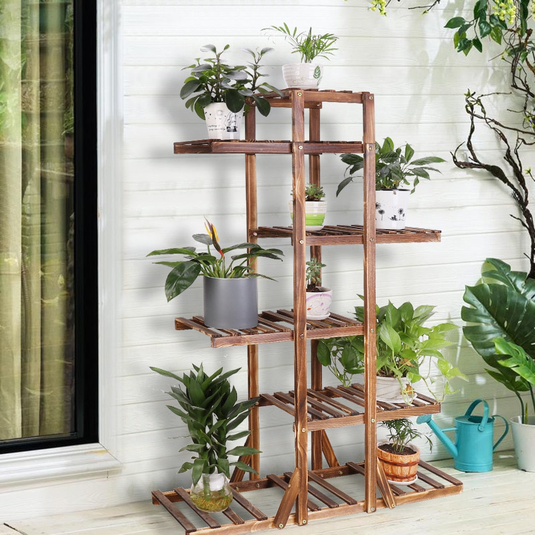 🌿 6-Tier Wooden Plant Stand
