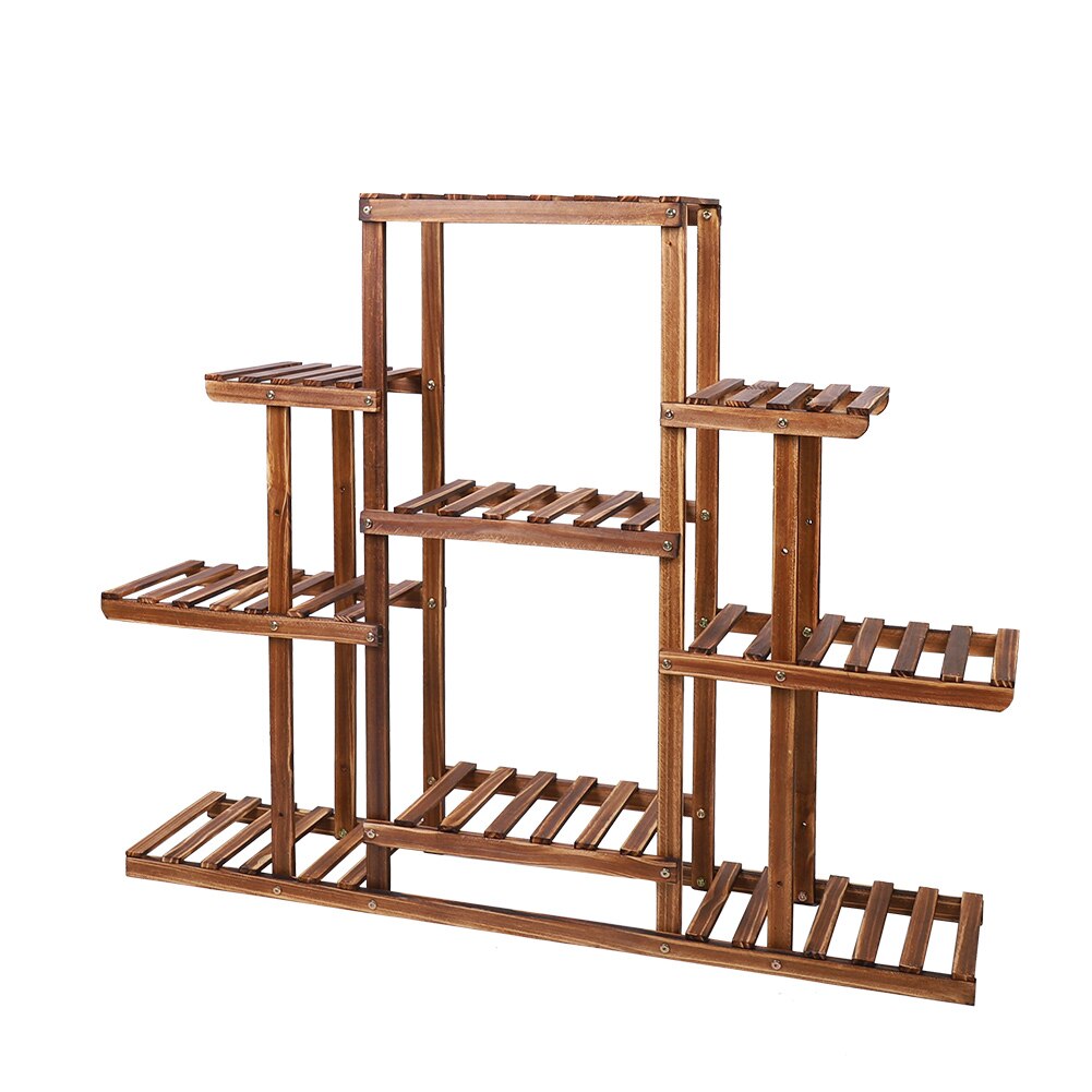 🌿 Indoor 9-Tier Wooden Plant Stand