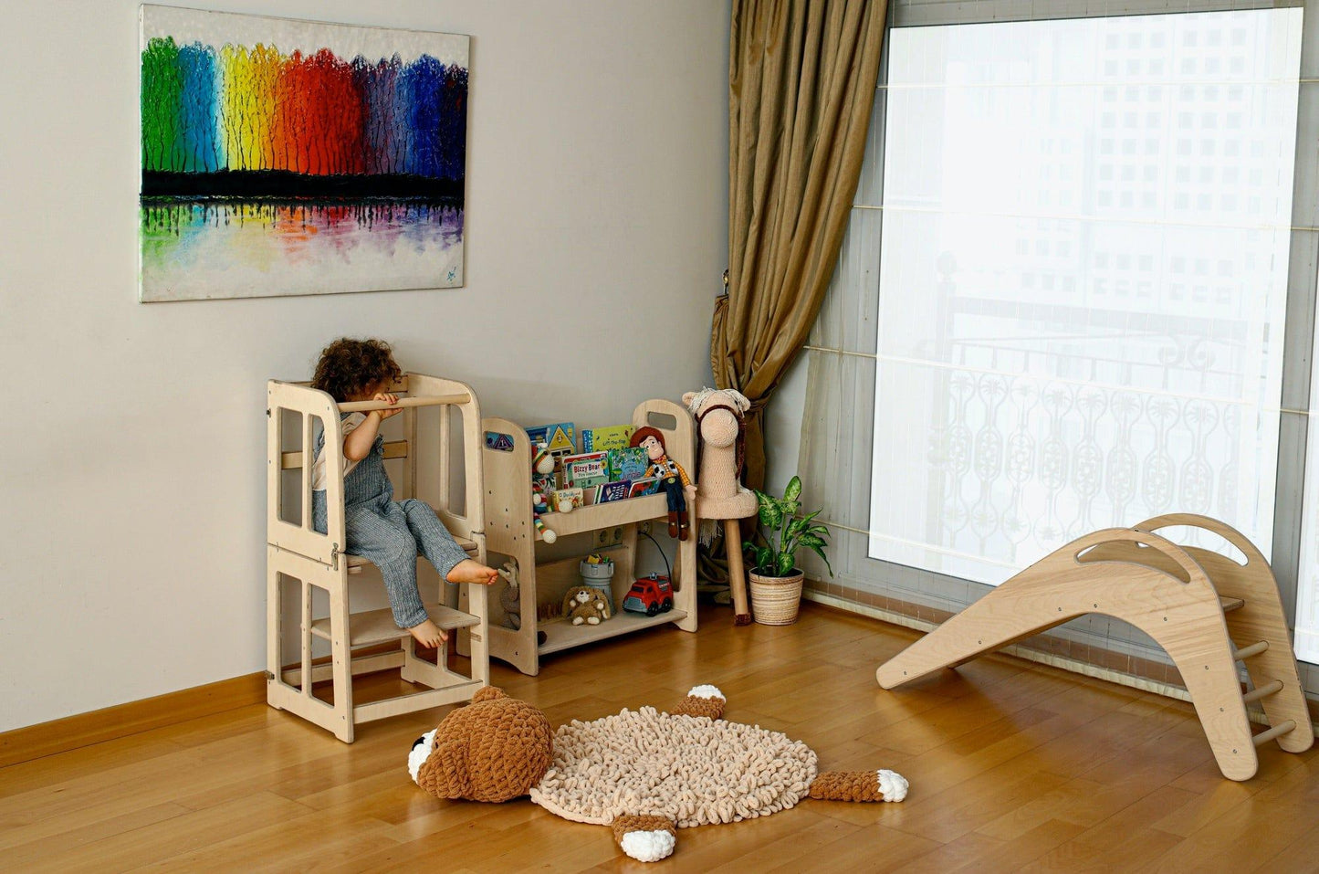 🪜✨ 2-in-1 Learning Tower & Toddler Desk – Elevate Life & Learning! ✨🪜