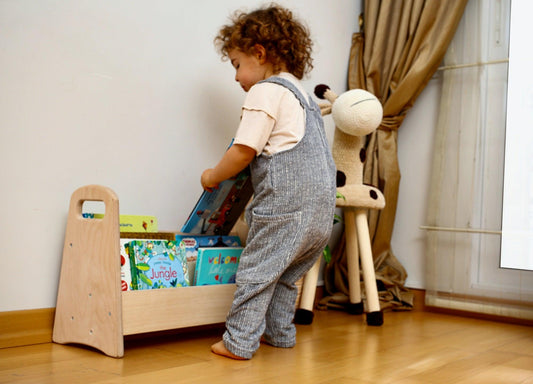 π Wooden Bookshelf for Kids