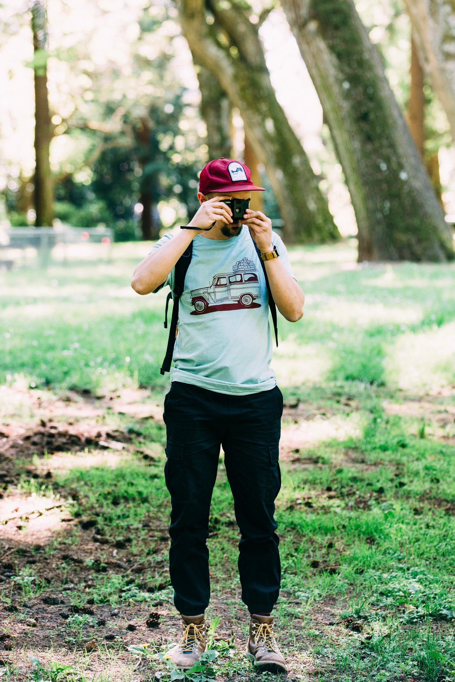π Willy Wagon Tee | Dusty Blue