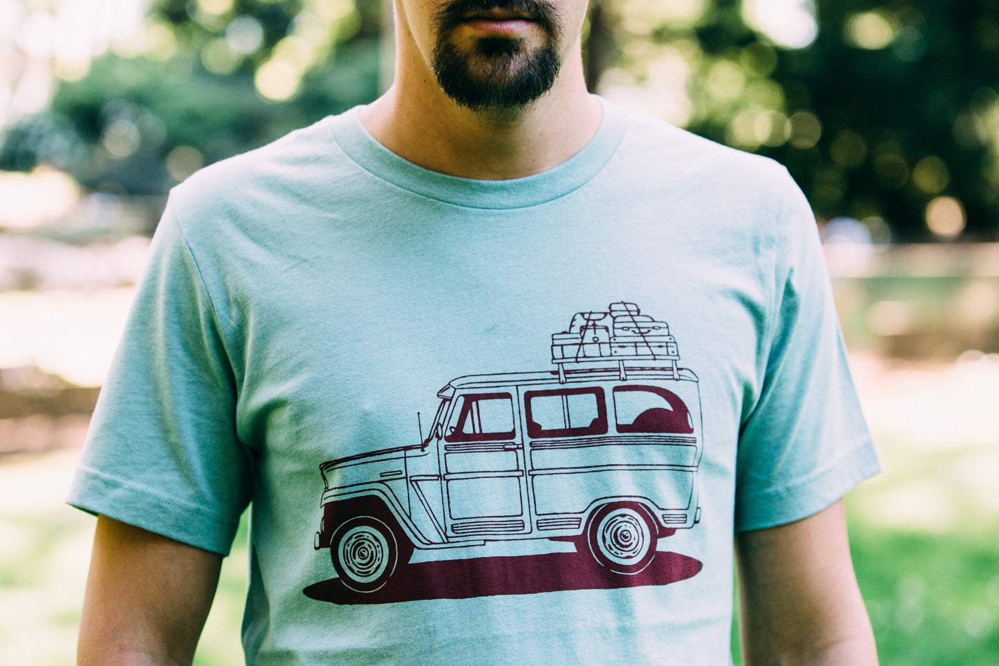 π Willy Wagon Tee | Dusty Blue