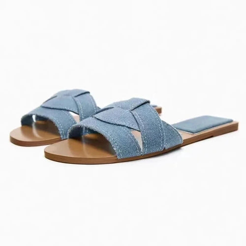 🐾Sierra Slide Sandals – Chic Animal Print Flats for Summer☀️