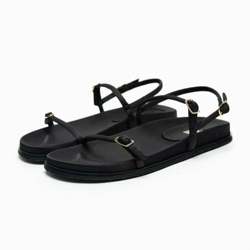 🐾Sierra Slide Sandals – Chic Animal Print Flats for Summer☀️