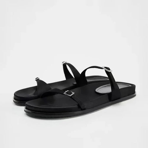 🐾Sierra Slide Sandals – Chic Animal Print Flats for Summer☀️