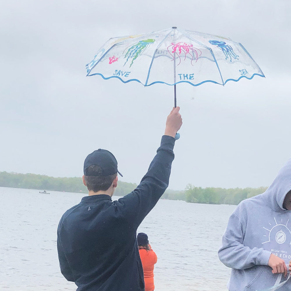 🪼 Transparent Jellyfish Folding Umbrella