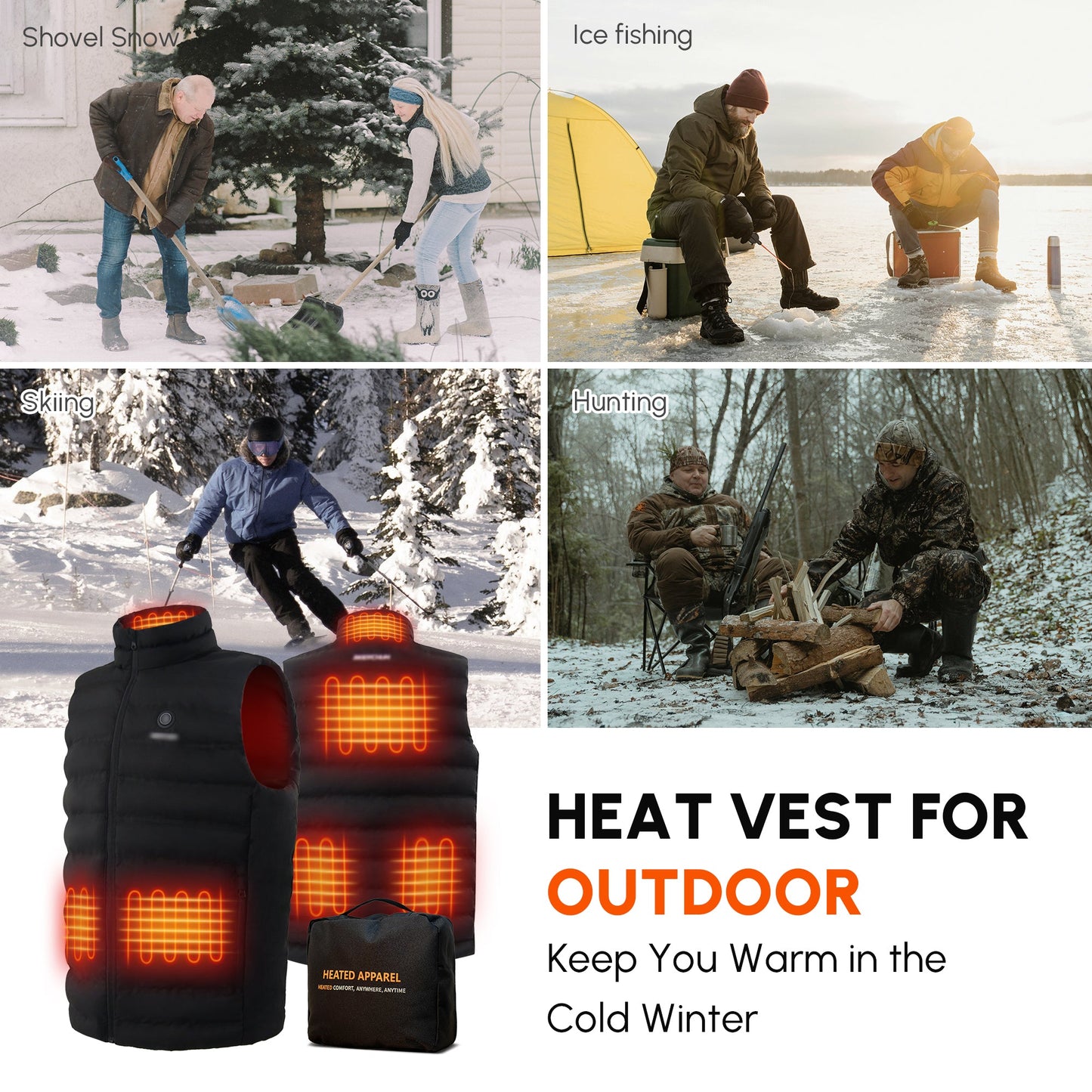 Heated Vest for Kids β 6-Zone Warmth with Battery Pack Included π₯π§π§