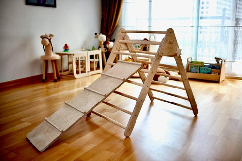 🌟 Foldable Montessori Climbing Triangle with Ramp