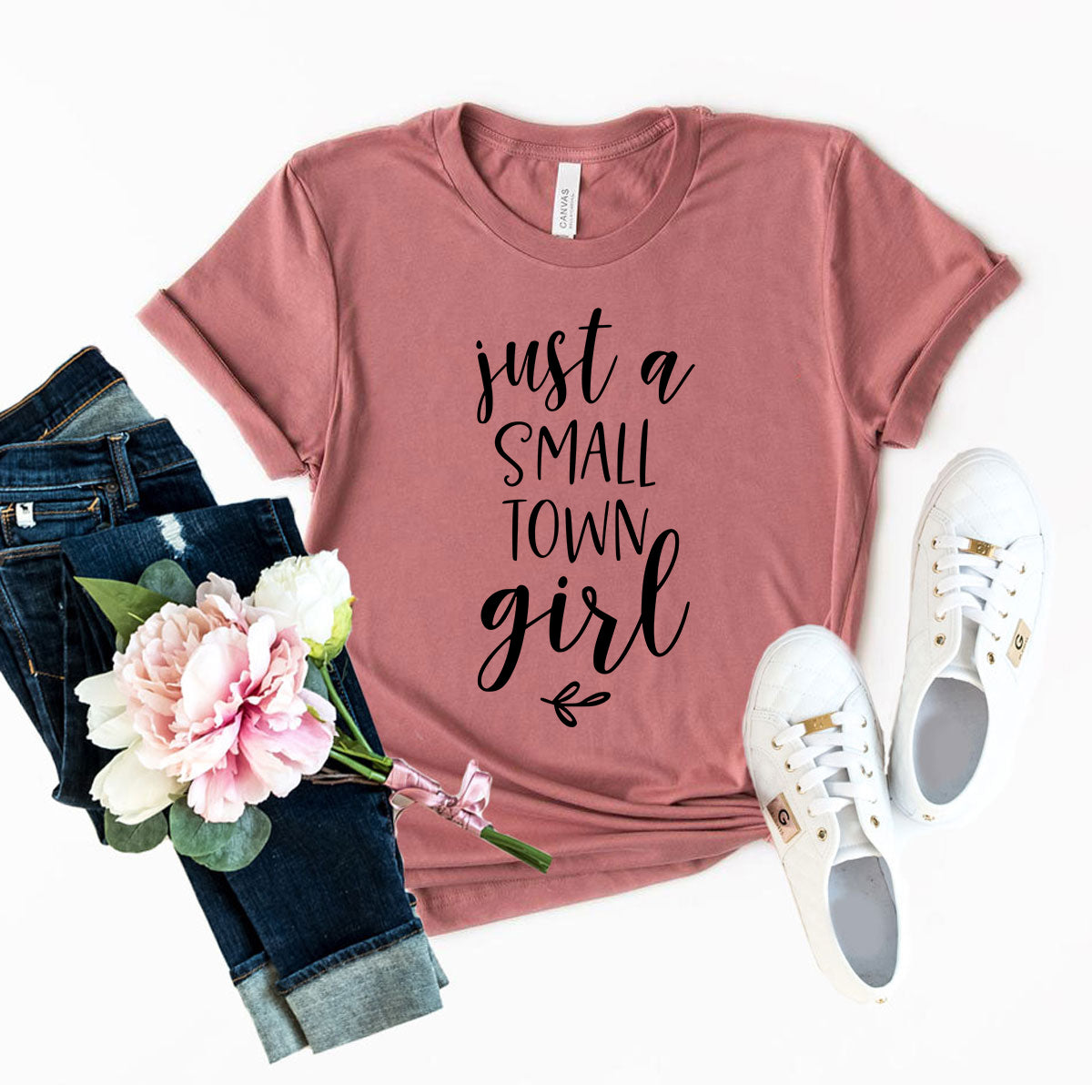 🤠 Just A Small Town Girl Tee – Ring Spun Cotton Comfort