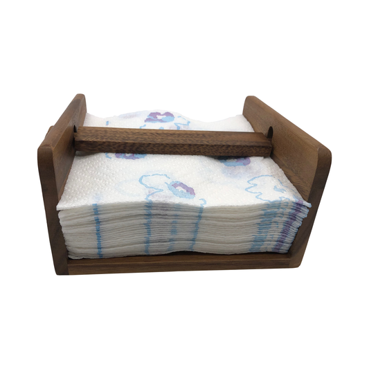πΎ Acacia Wood Napkin Holder β Natural Elegance for Your Table π½οΈβ¨