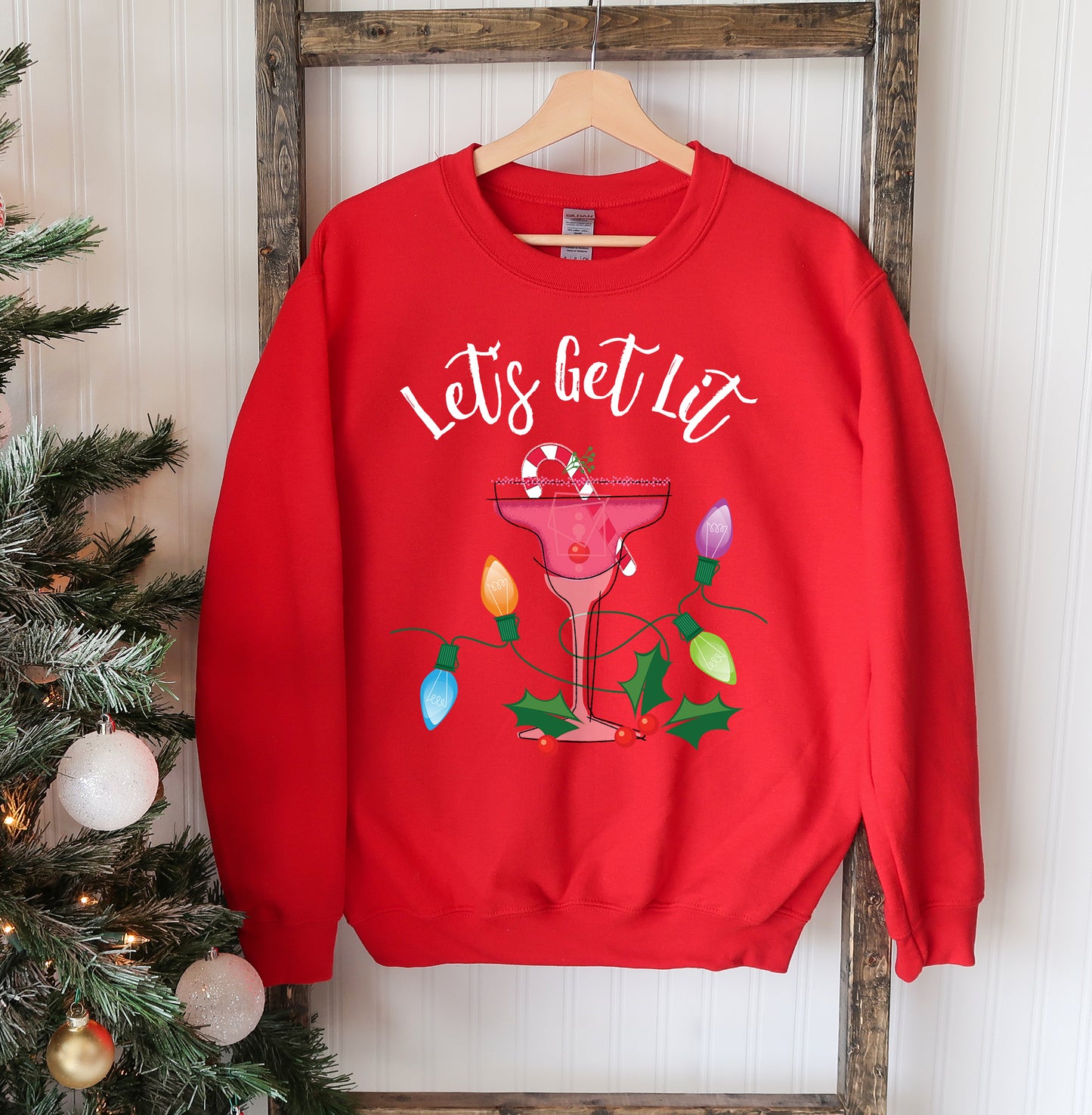 🎄 Let’s Get Lit | Christmas Sweatshirt
