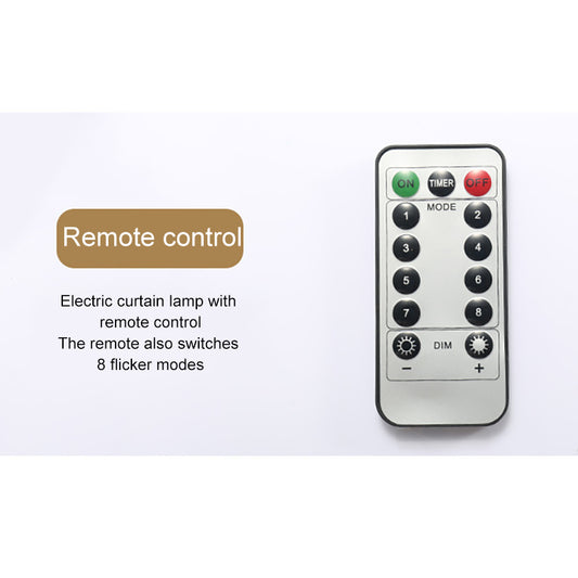 π Moon & Star String Lights β 8-Mode Remote-Controlled Magic