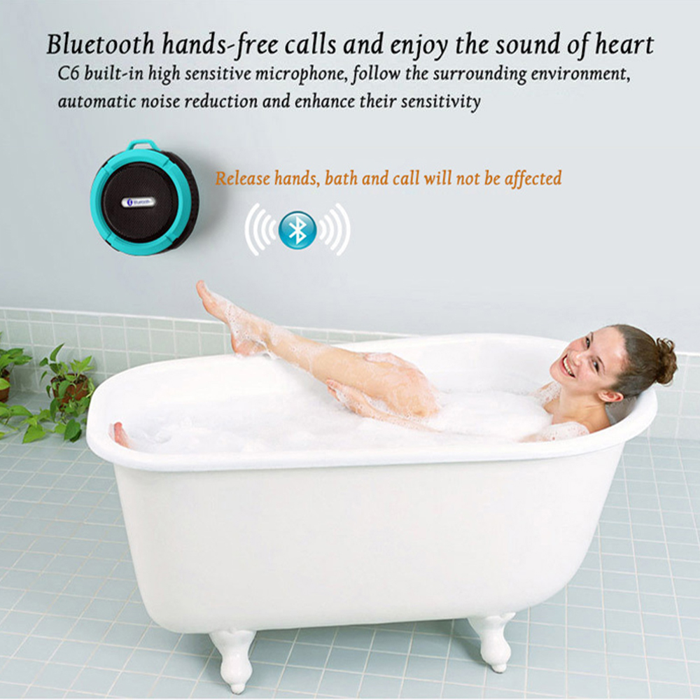 šµ Mini Portable Waterproof Bluetooth Speaker with Suction Cup