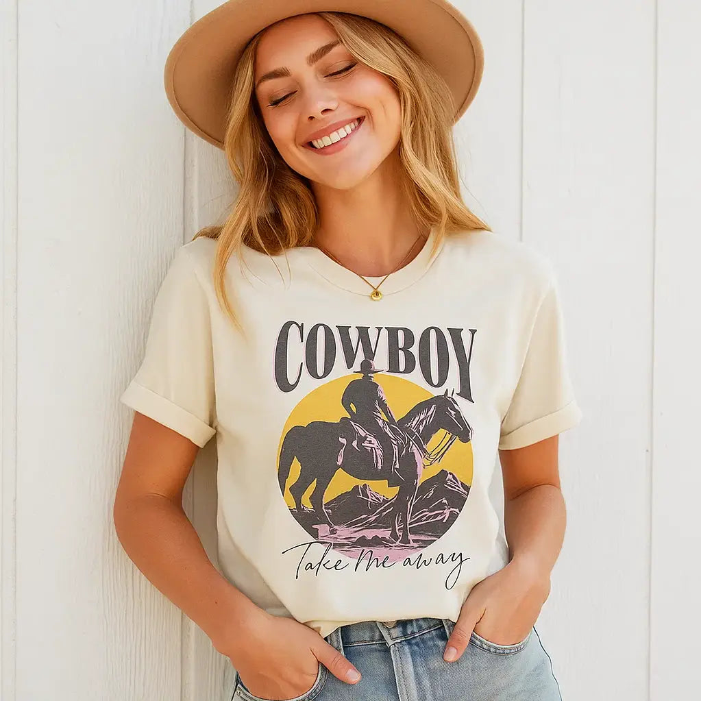 cowgirl bella canvas tshirt