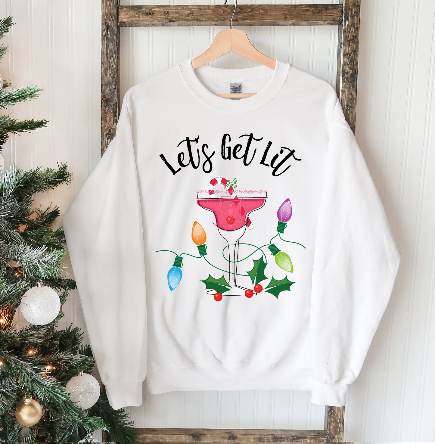 🎄 Let’s Get Lit | Christmas Sweatshirt