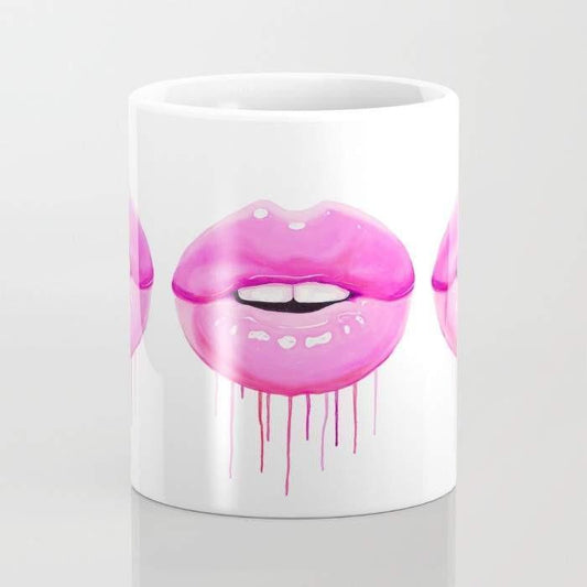 π Sippinβ Pretty | Pink Lips Mug (15oz)