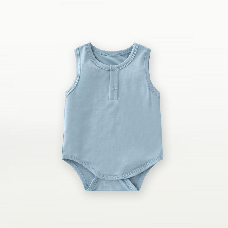 π Solid Cotton Summer Onesie β Unisex Sleeveless Cutie πΆπ