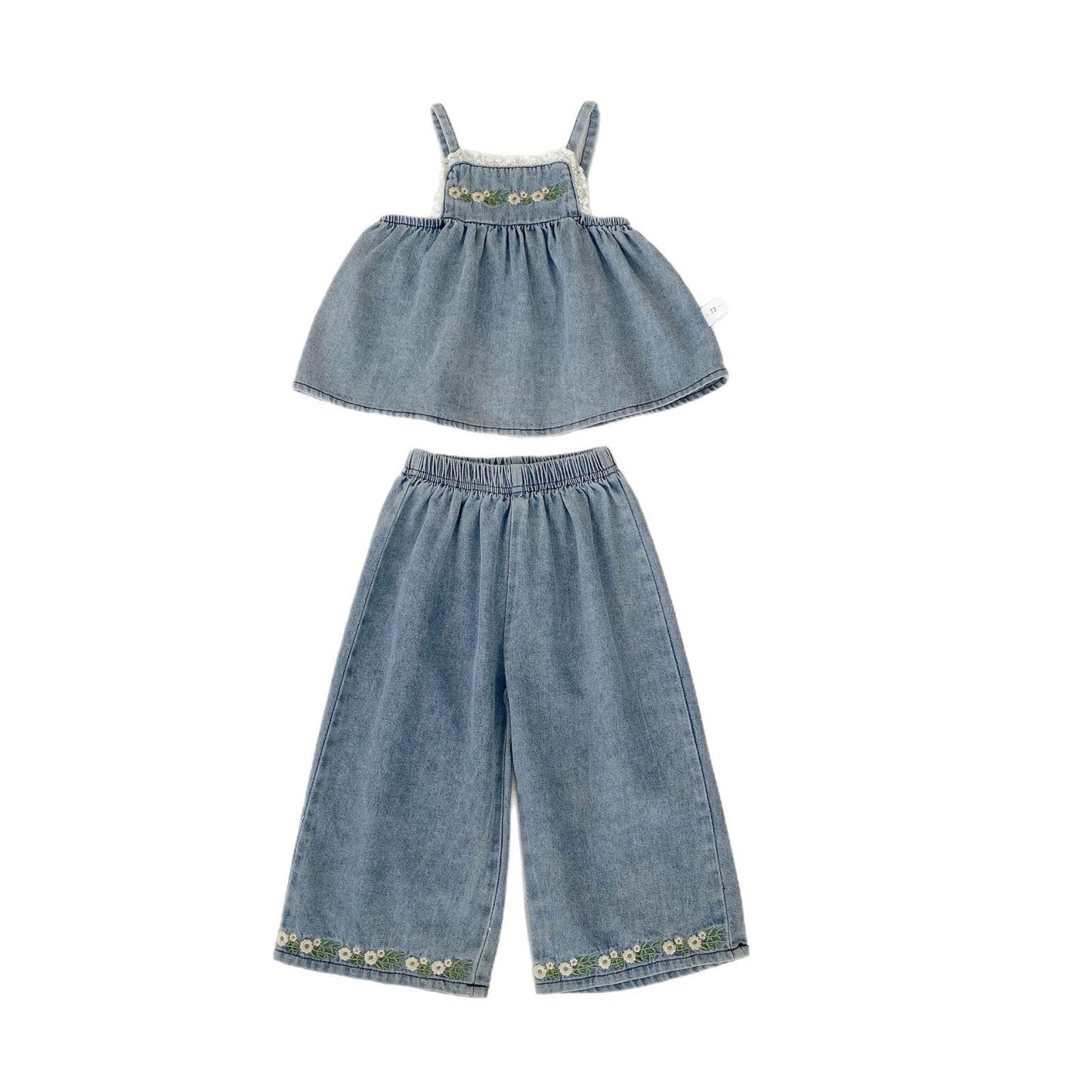 πΌ Bloom & Bluebell Set β Embroidered Summer Outfit for Girls π