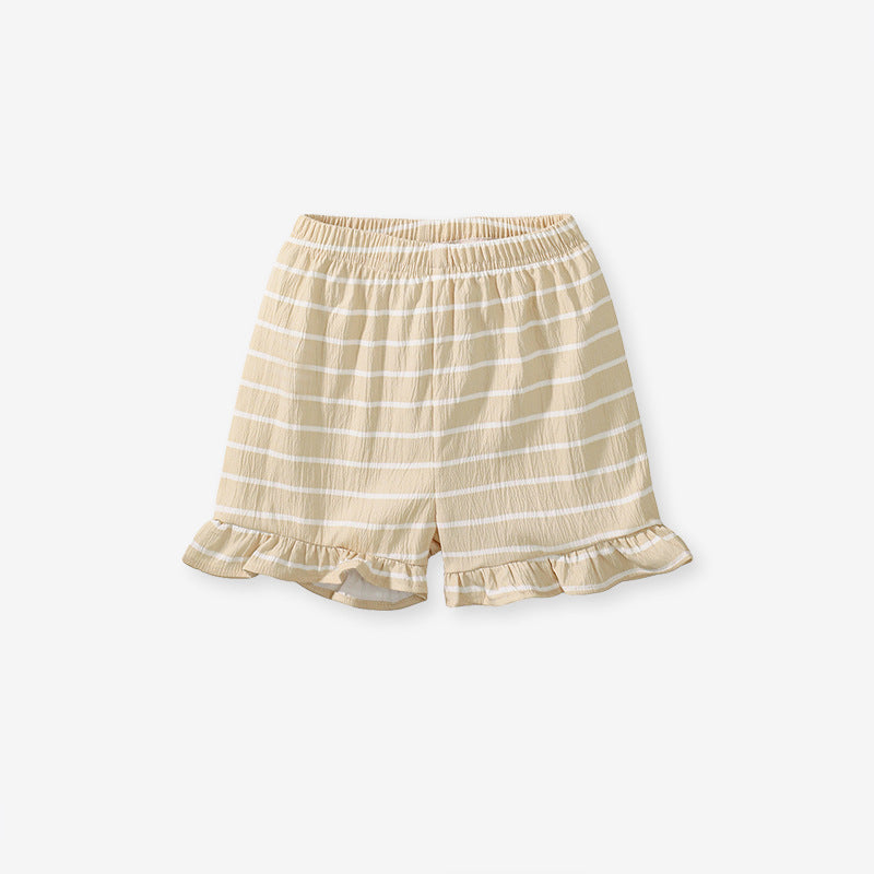 🦄 Summer Baby Girl Unicorn T-Shirt & Striped Bloomers Set