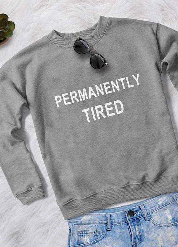 π΄ Permanently Tired | Women's Sweatshirt