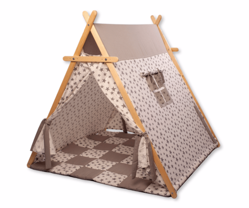 🌟 White Stars Play Tent and Play Mat Set 🌟