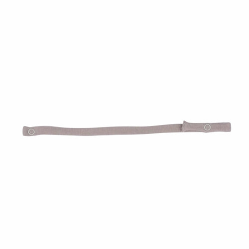 🍼 Smart Pacifier Strap – Gray | GOTS Certified Organic Cotton
