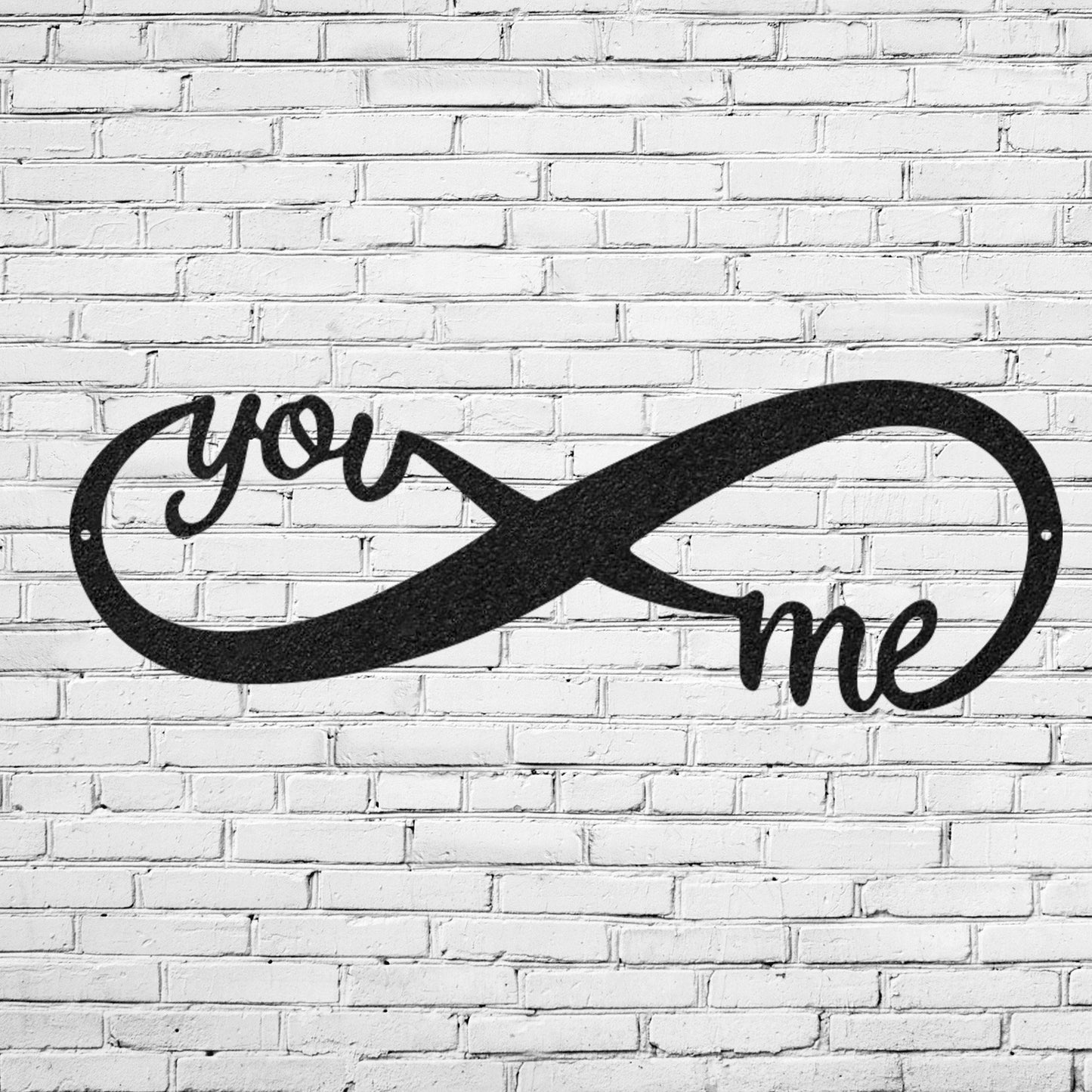 ♾️ Infinity: You + Me – Metal Wall Art 💕