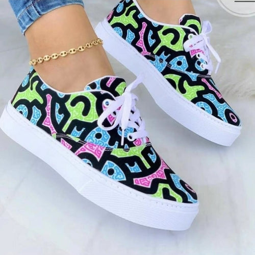 🎨 Street Muse Graffiti Sneakers – Bold Trainers for Everyday Vibes 💥