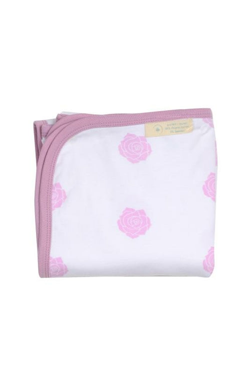 🌸 Forever Blanket – Pink Rose | Organic Cotton + Spandex