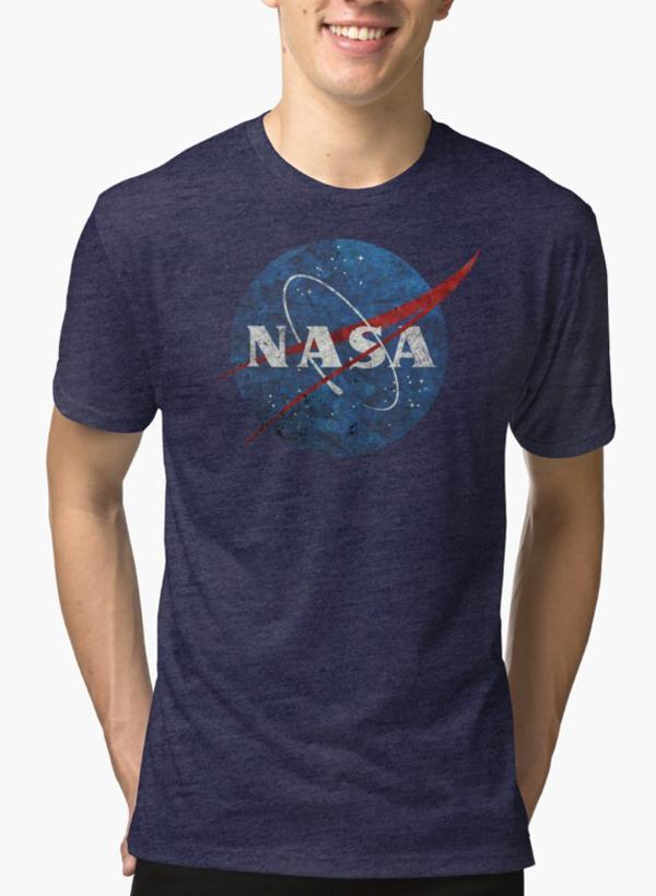 💜NASA Vintage Emblem Tee – Purple Galaxy Edition 🚀