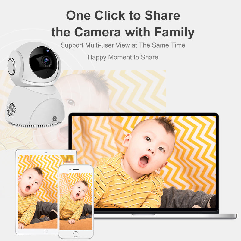 📹 HD 1080P 360° Panoramic PTZ Wireless WiFi Camera