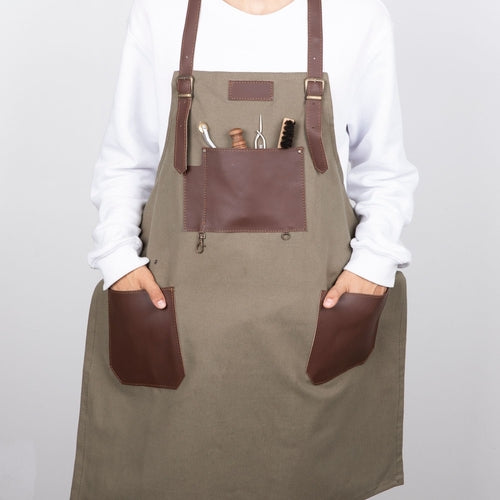 🧵 Saddle Strings Handmade Leather Work Apron